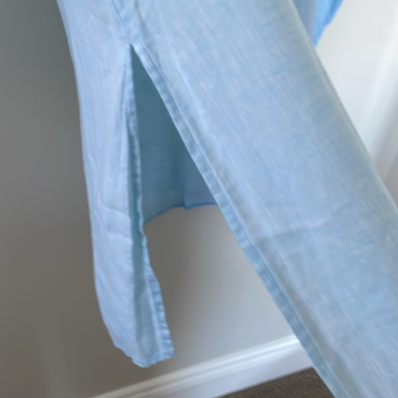 J Jill- blue long linen shirt- small - Picture 7 of 9